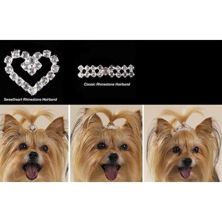 Petedge Rhinestone Groom Accents-Sweetheart Rhinestone Barrette PE4915-0002